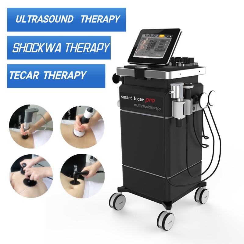 Smart Tecar Pro علاج حراري Tecar ESWT Shockwave Physiotherapy Machine and Ultrasound for Fascia and Body Pain