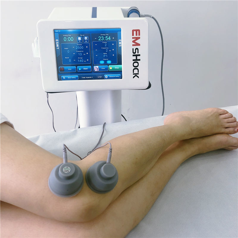 الصفحة الرئيسية 18HZ آلة العلاج بالموجات الصدمية لتسكين آلام أسفل الظهر في الركبة