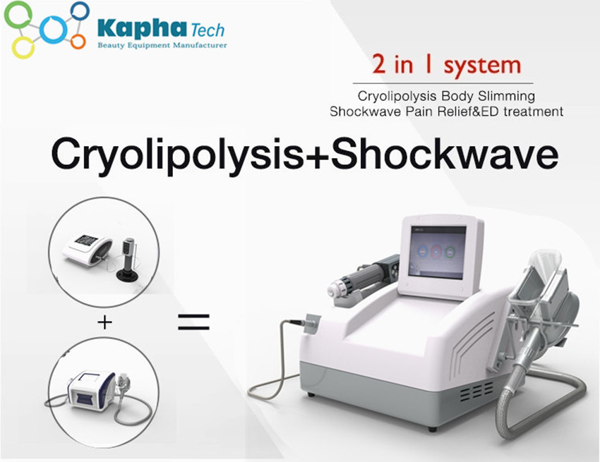 المحمولة ED Shockwave Cool Cryolipolysis آلة تجميد الدهون