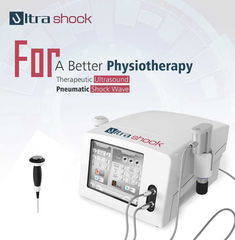 UltraShock 2 في 1 جهاز الموجات فوق الصوتية الموجات فوق الصوتية العلاج الطبيعي لتخفيف آلام الجسم