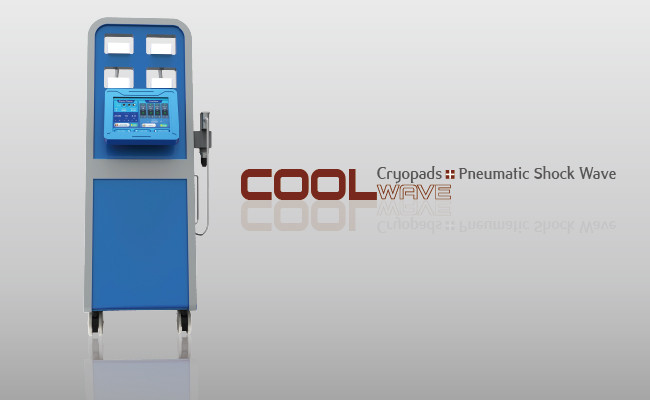 آلة العلاج بالموجات الصدمية بضغط الهواء المزدوج تقلل الدهون بالتبريد آلة التخسيس